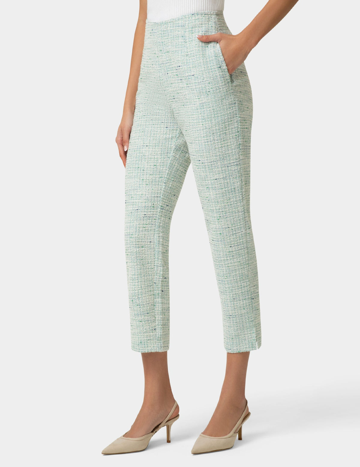 Stretch Boucle Skimmer - Mint | Hue