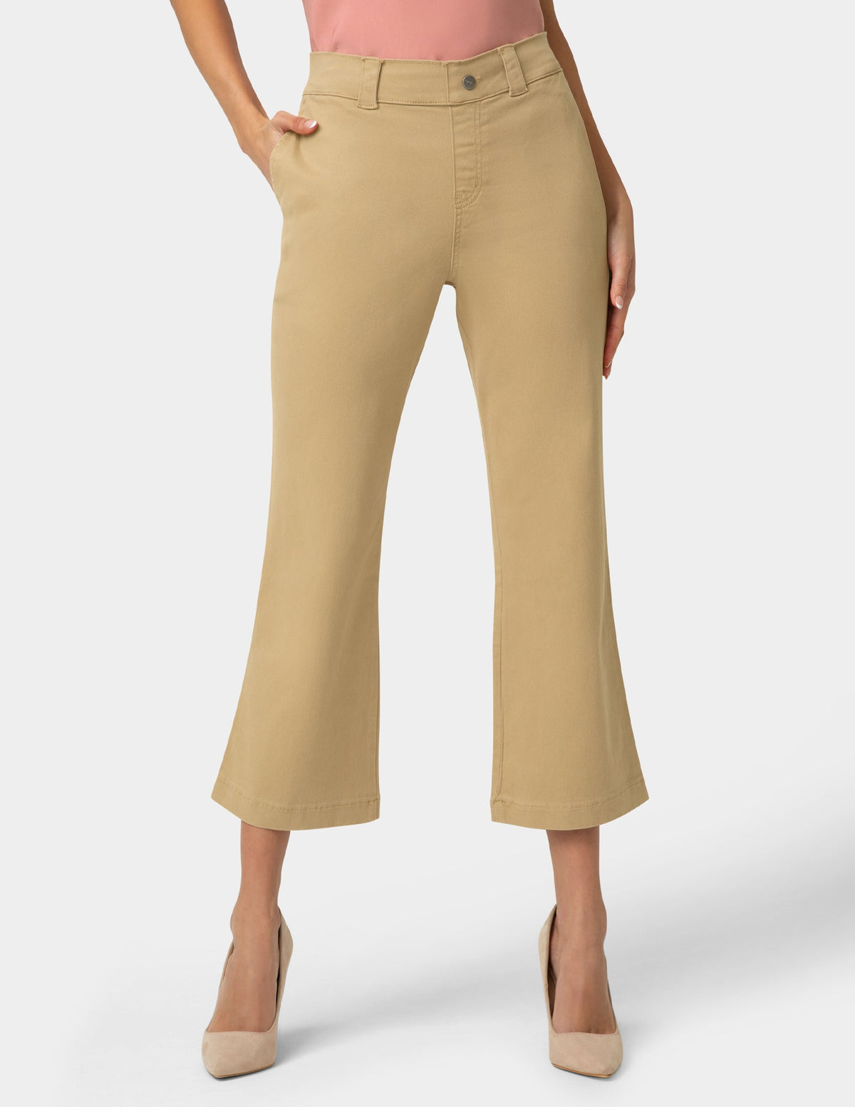 Ultra Stretch Chino Kick Flare Pant - Tannin | Hue