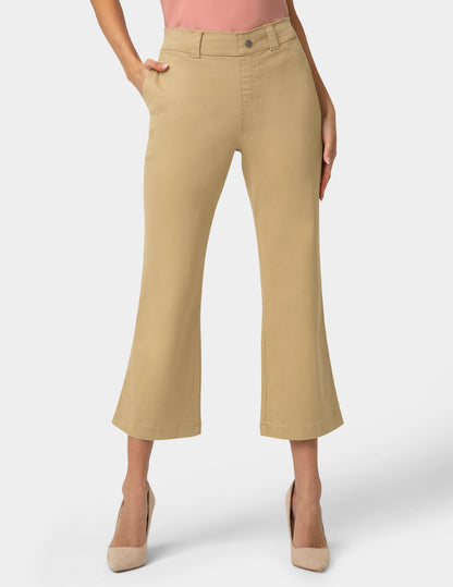 Ultra Stretch Chino Kick Flare Pant - Tannin | Hue