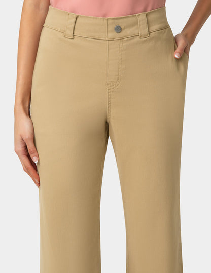 Ultra Stretch Chino Kick Flare Pant - Tannin | Hue
