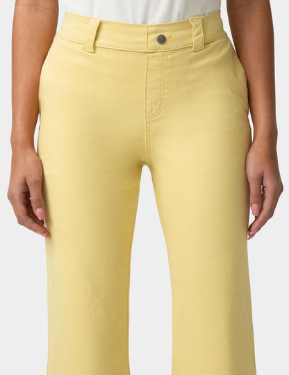 Ultra Stretch Chino Kick Flare Pant - Straw | Hue