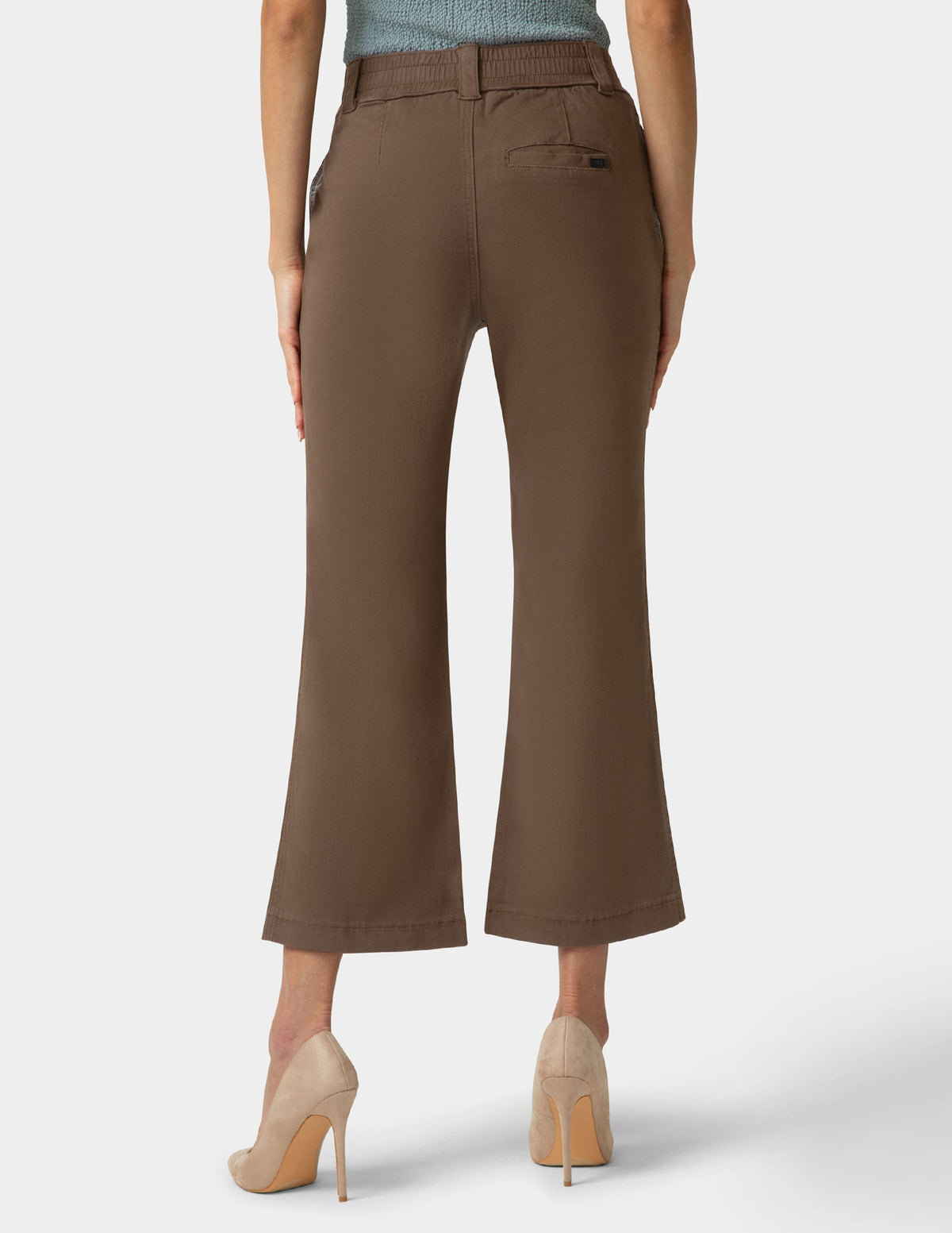 Ultra Stretch Chino Kick Flare Pant - Shaved Chocolate | Hue