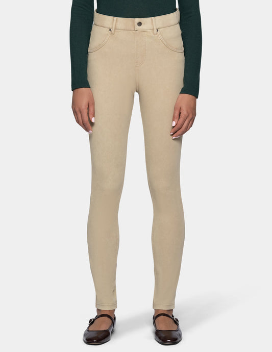 Ultra Soft Denim Legging - Taupe Acid Wash | Hue