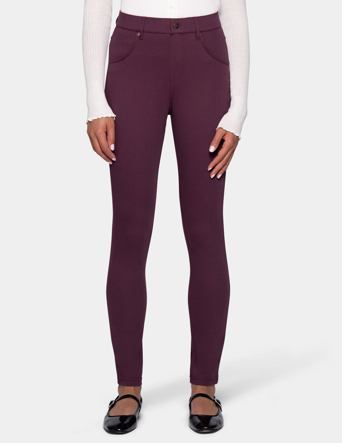 Ultra Soft Denim Legging - Mauve Wine | Hue