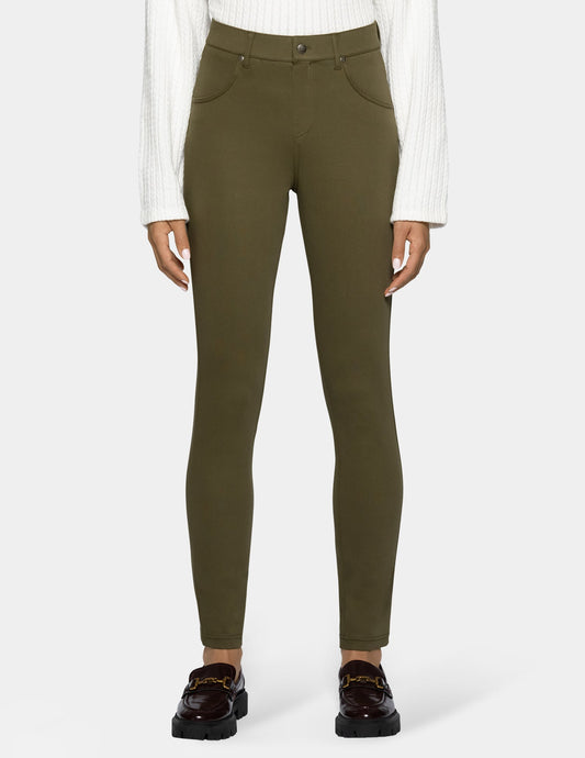 Ultra Soft Denim Legging - Dark Olive | Hue