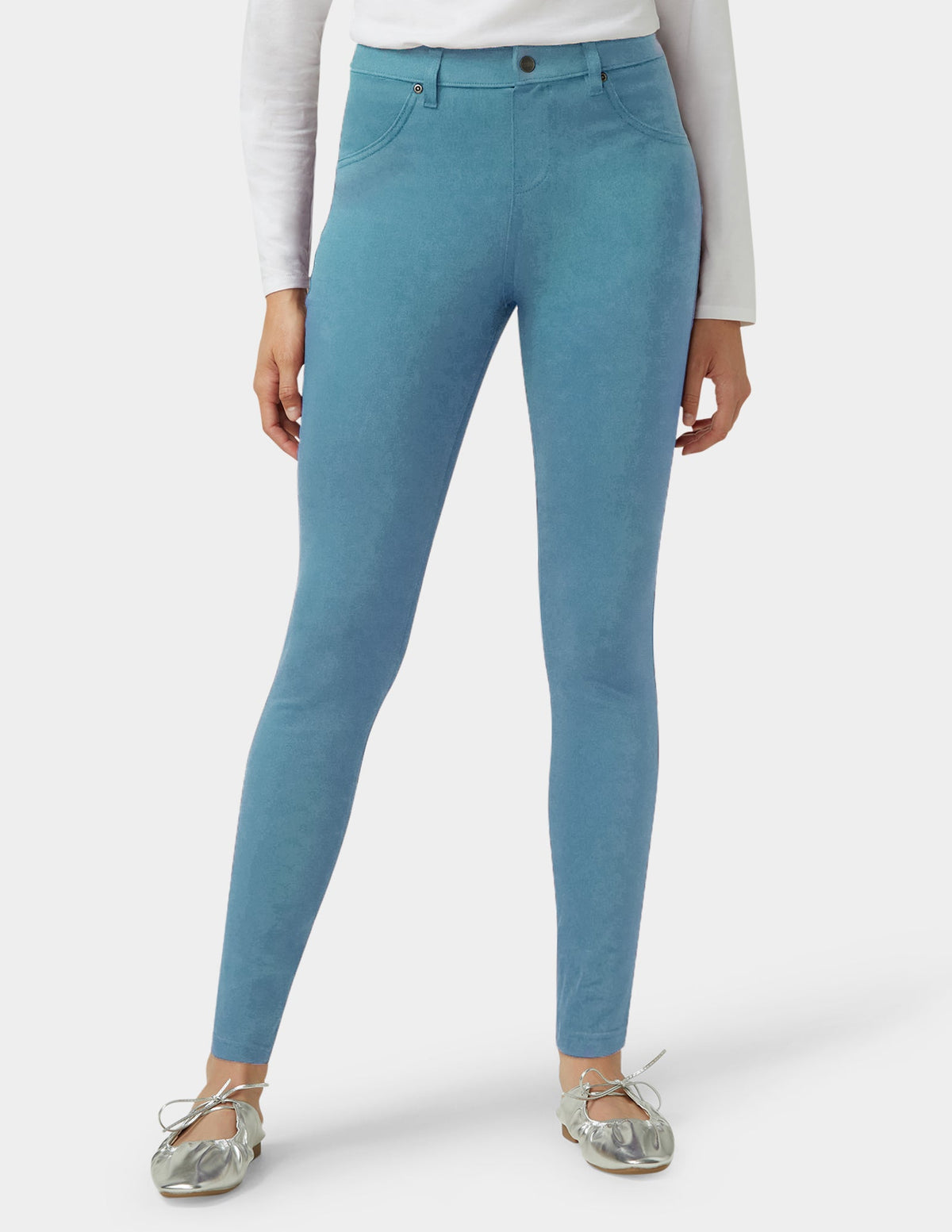 Ultra Soft Denim Legging - Delphinium Blue | Hue