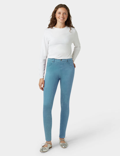 Ultra Soft Denim Legging - Delphinium Blue | Hue