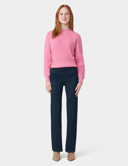 Plush Lined Denim Bootcut Legging - Midnight Rinse | Hue