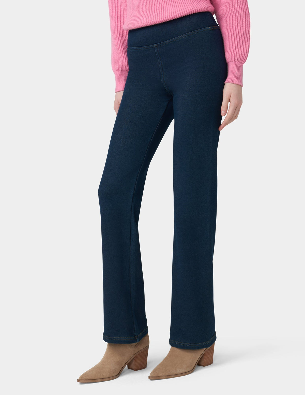 Plush Lined Denim Bootcut Legging - Midnight Rinse | Hue