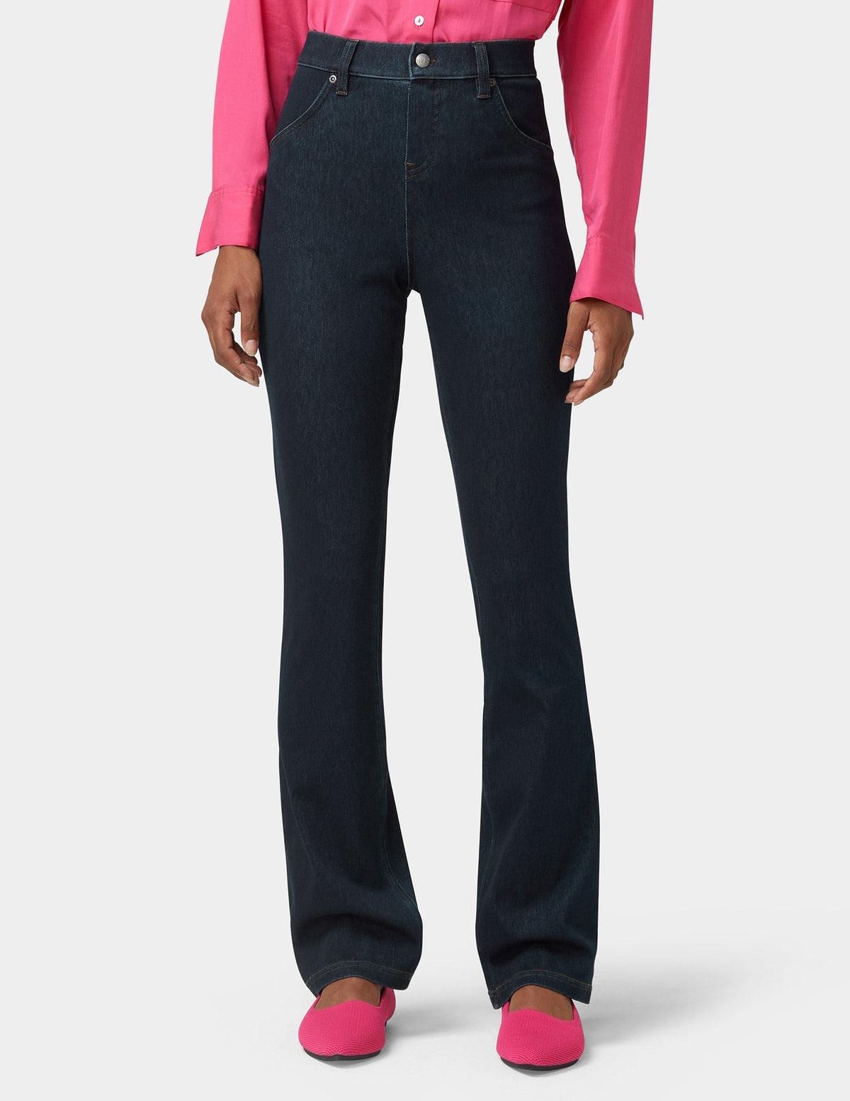 Ultra Soft Denim Baby Bootcut - Black Indigo Wash | Hue