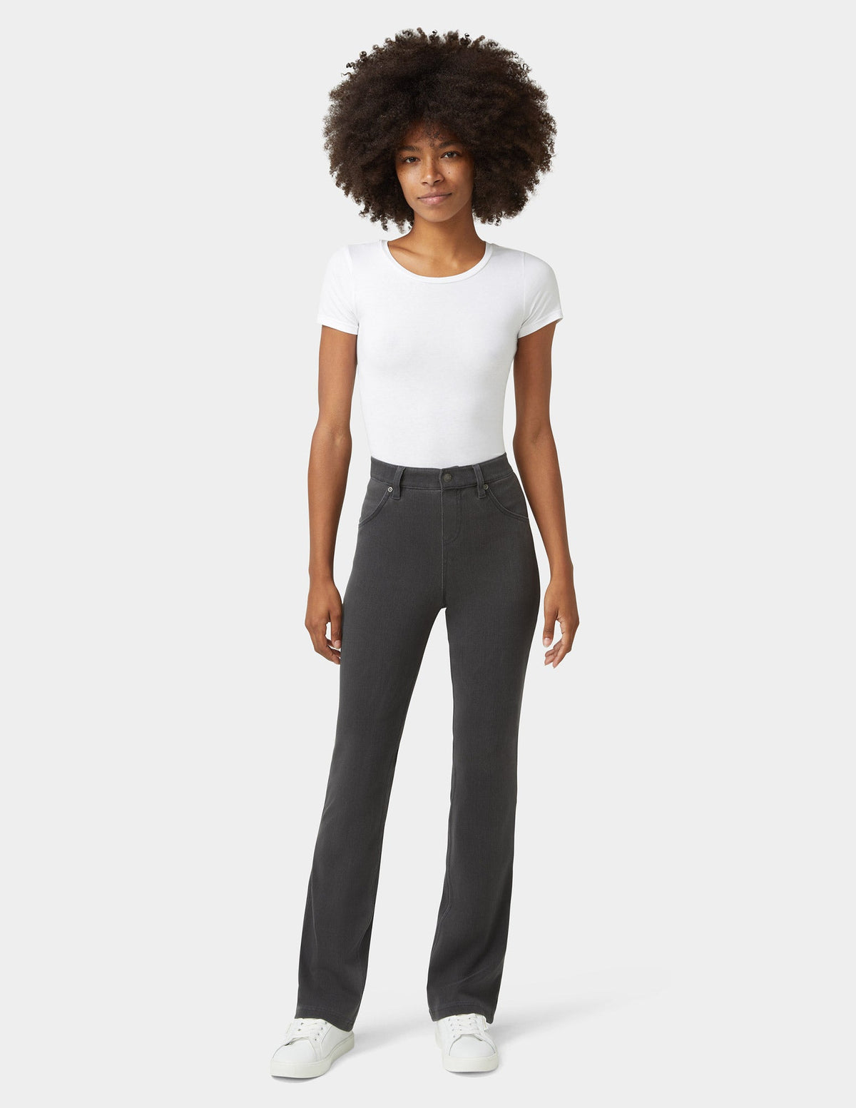 Ultra Soft Denim Baby Bootcut - Graphite Wash | Hue
