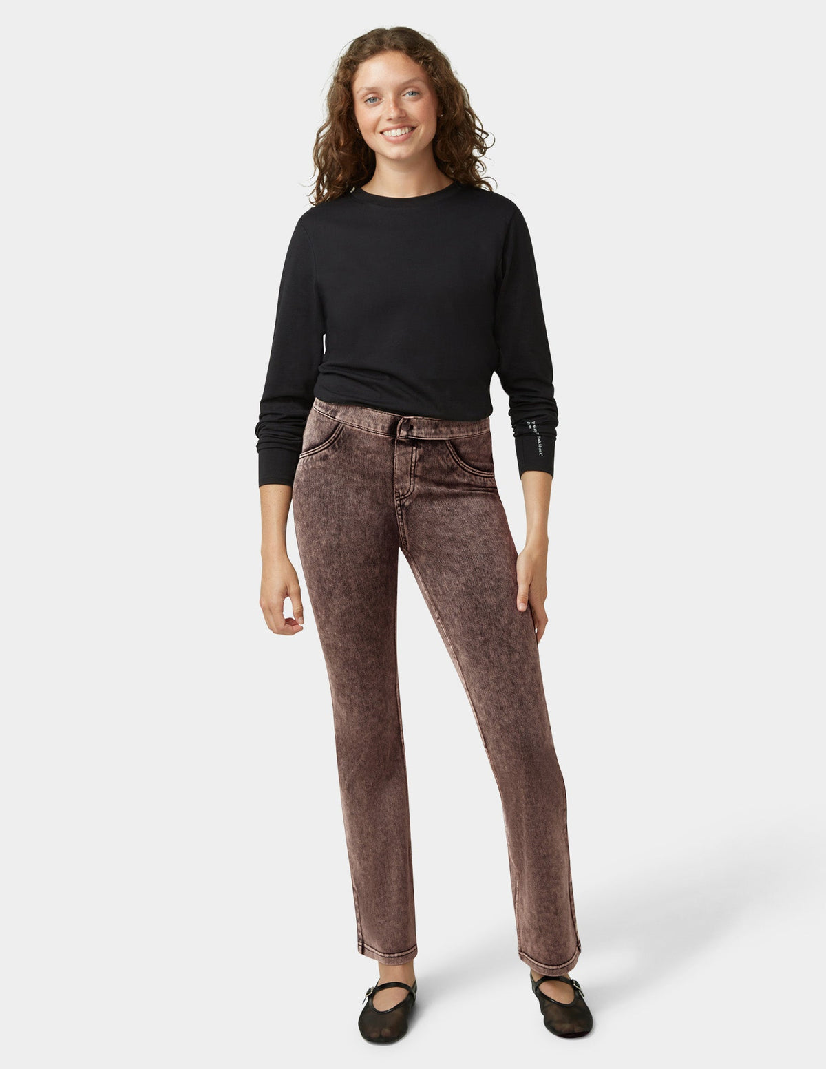 Denim Baby Bootcut - Cinnamon Acid Wash | Hue