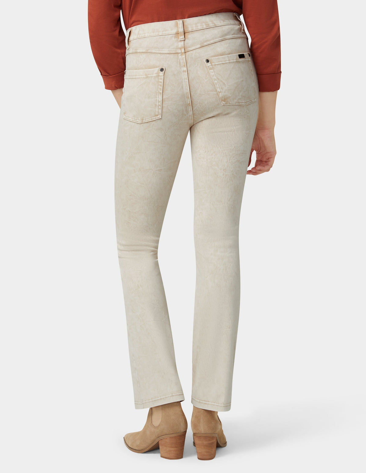 Ultra Soft Denim Baby Bootcut - Oatmeal Acid Wash | Hue