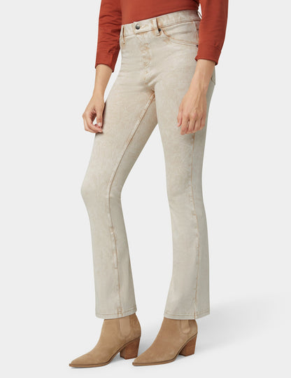 Ultra Soft Denim Baby Bootcut - Oatmeal Acid Wash | Hue