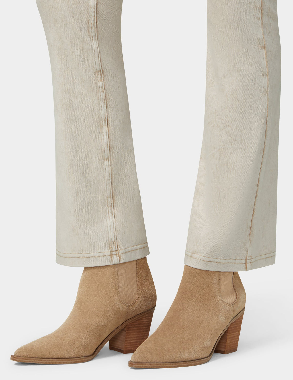 Ultra Soft Denim Baby Bootcut - Oatmeal Acid Wash | Hue