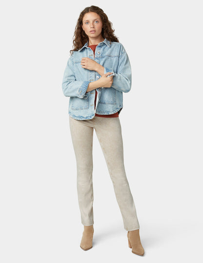 Ultra Soft Denim Baby Bootcut - Oatmeal Acid Wash | Hue