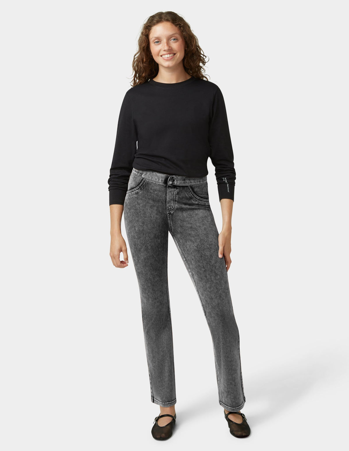 Denim Baby Bootcut - Graphite Wash | Hue