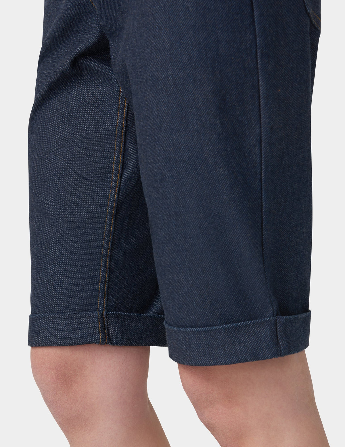 Cuffed Essential Denim Short - Deep Indigo Wash | Hue