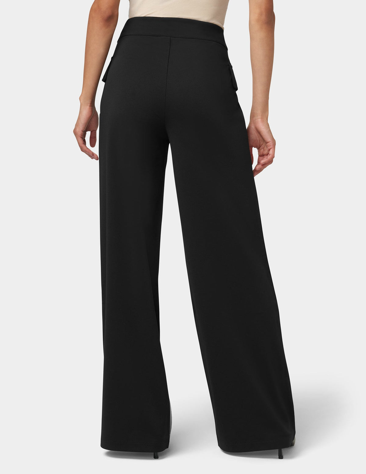 Ponte Wide Leg Pant - Black | Hue