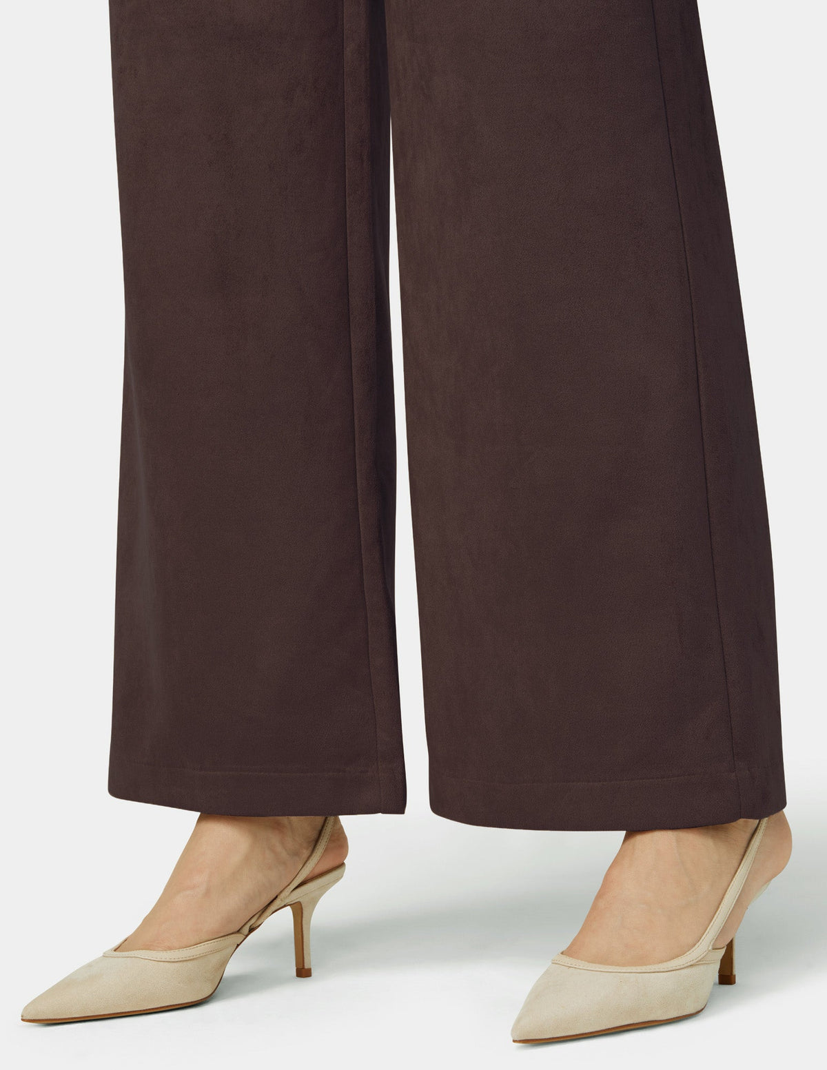 Suede Wide Leg Pant - Coffee Bean | Hue
