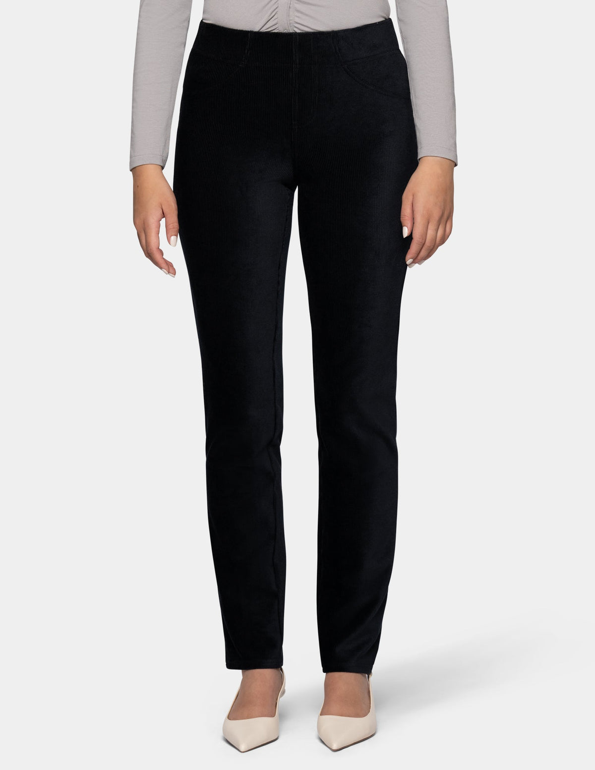 Classic Corduroy Pant - Black | Hue