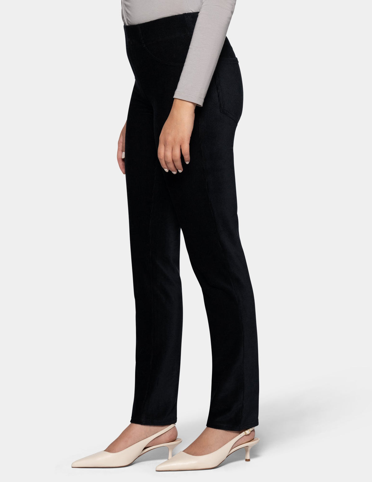 Classic Corduroy Pant - Black | Hue