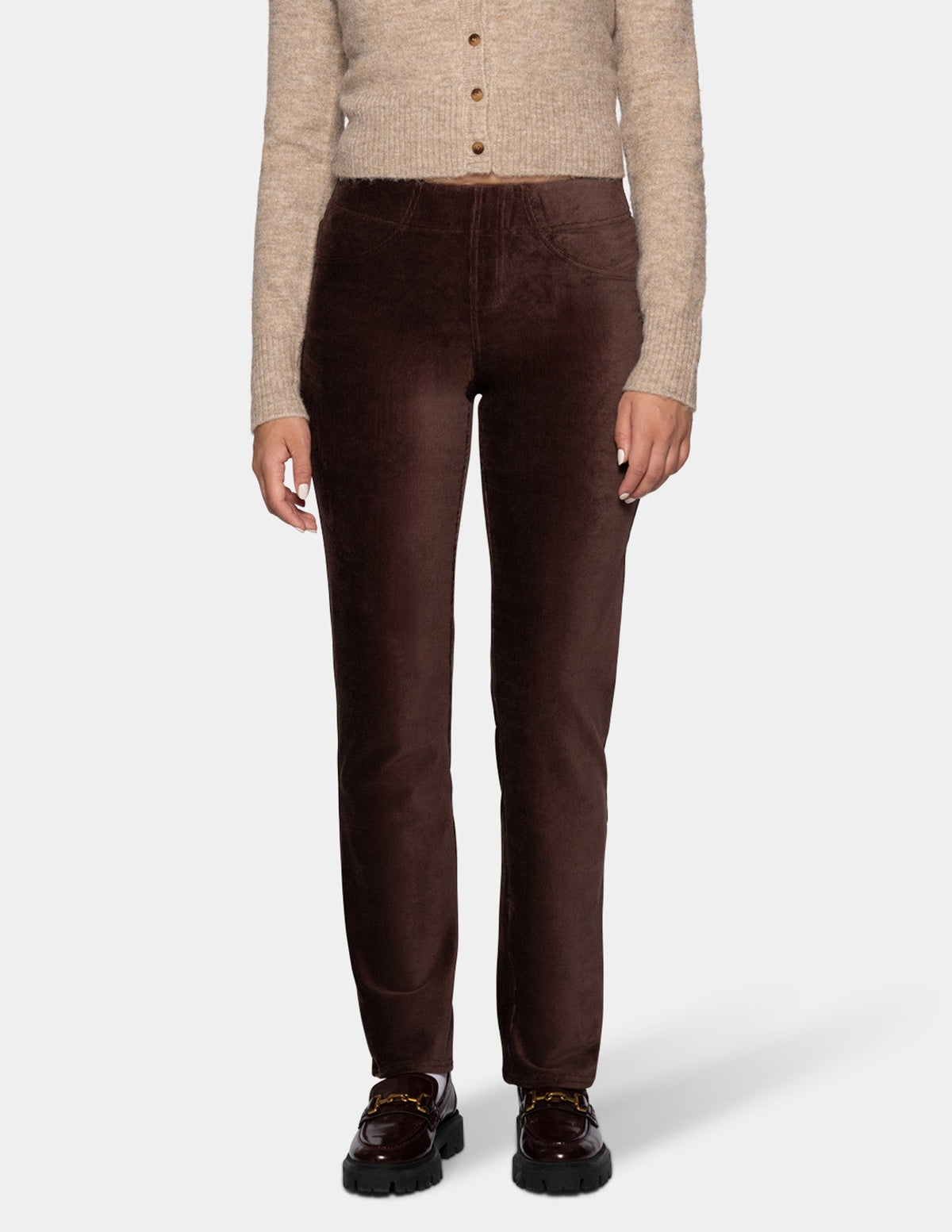 Classic Corduroy Pant - Coffee | Hue