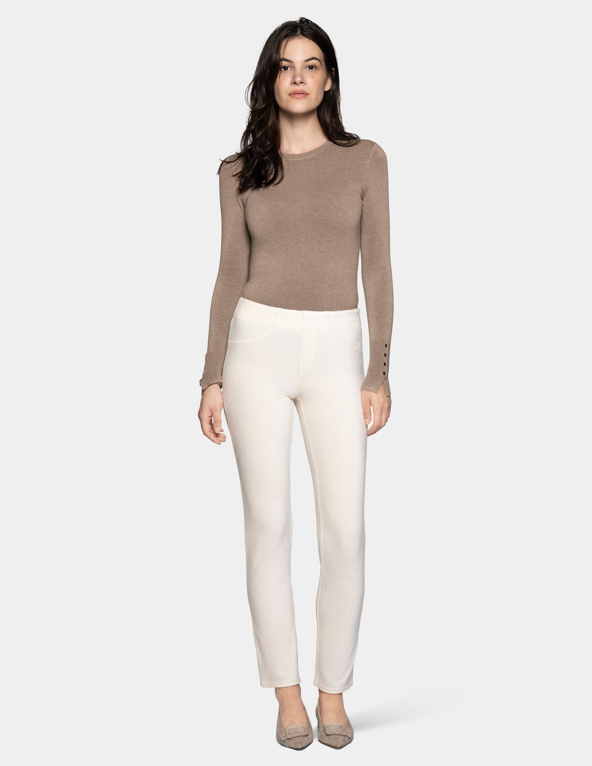 Classic Corduroy Pant - Whisper White | Hue