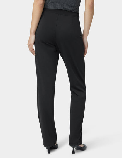 Ponte Pull On Trouser - Black | Hue
