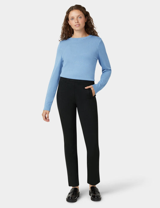 Ride or Die Suede Pull-On Pant - Black | Hue