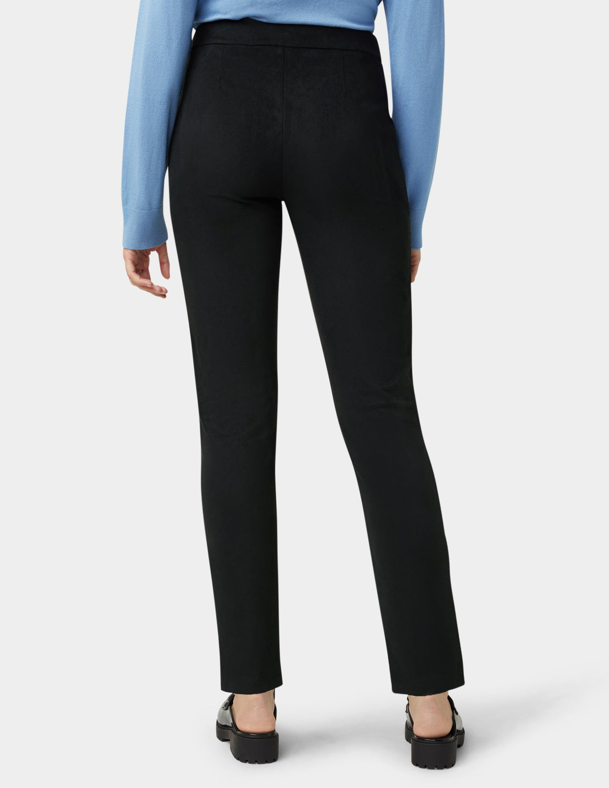 Ride or Die Suede Pull-On Pant - Black | Hue