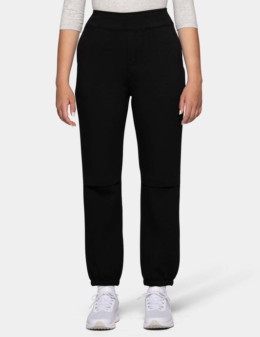 Jetset Jersey Hi-Rise Jogger - Black | Hue