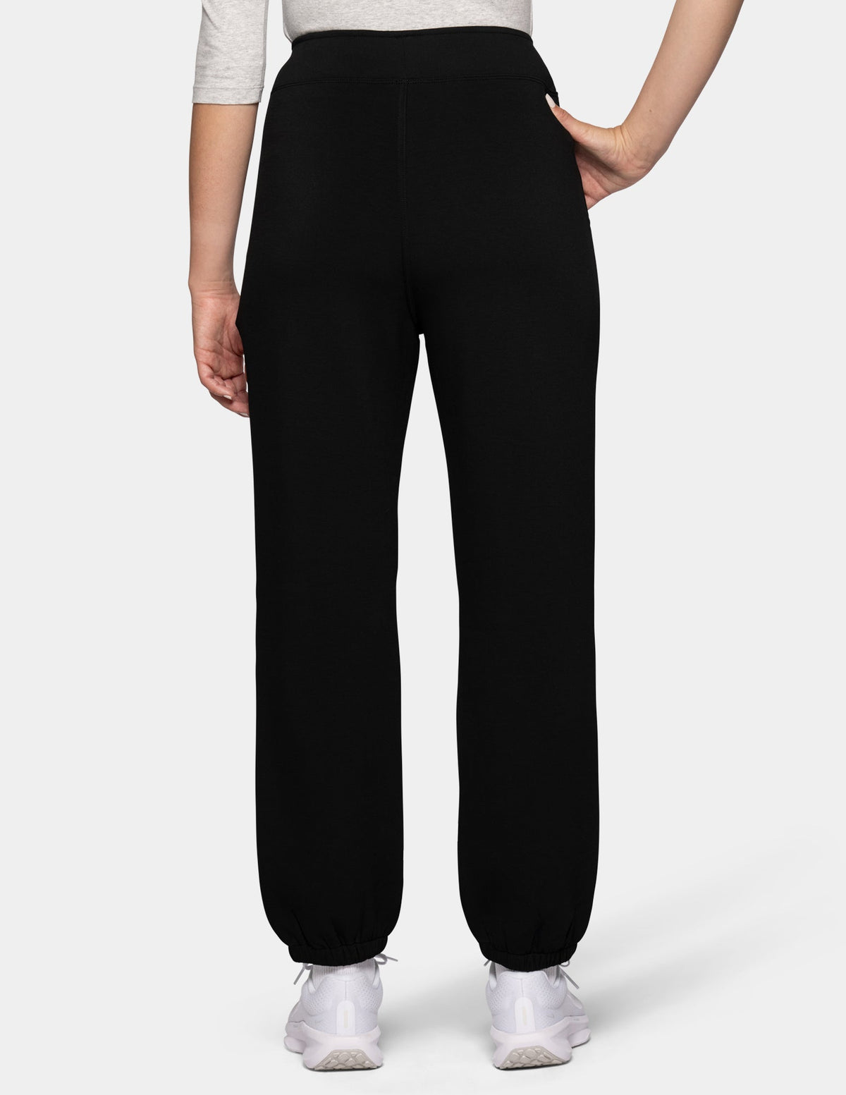 Jetset Jersey Hi-Rise Jogger - Black | Hue