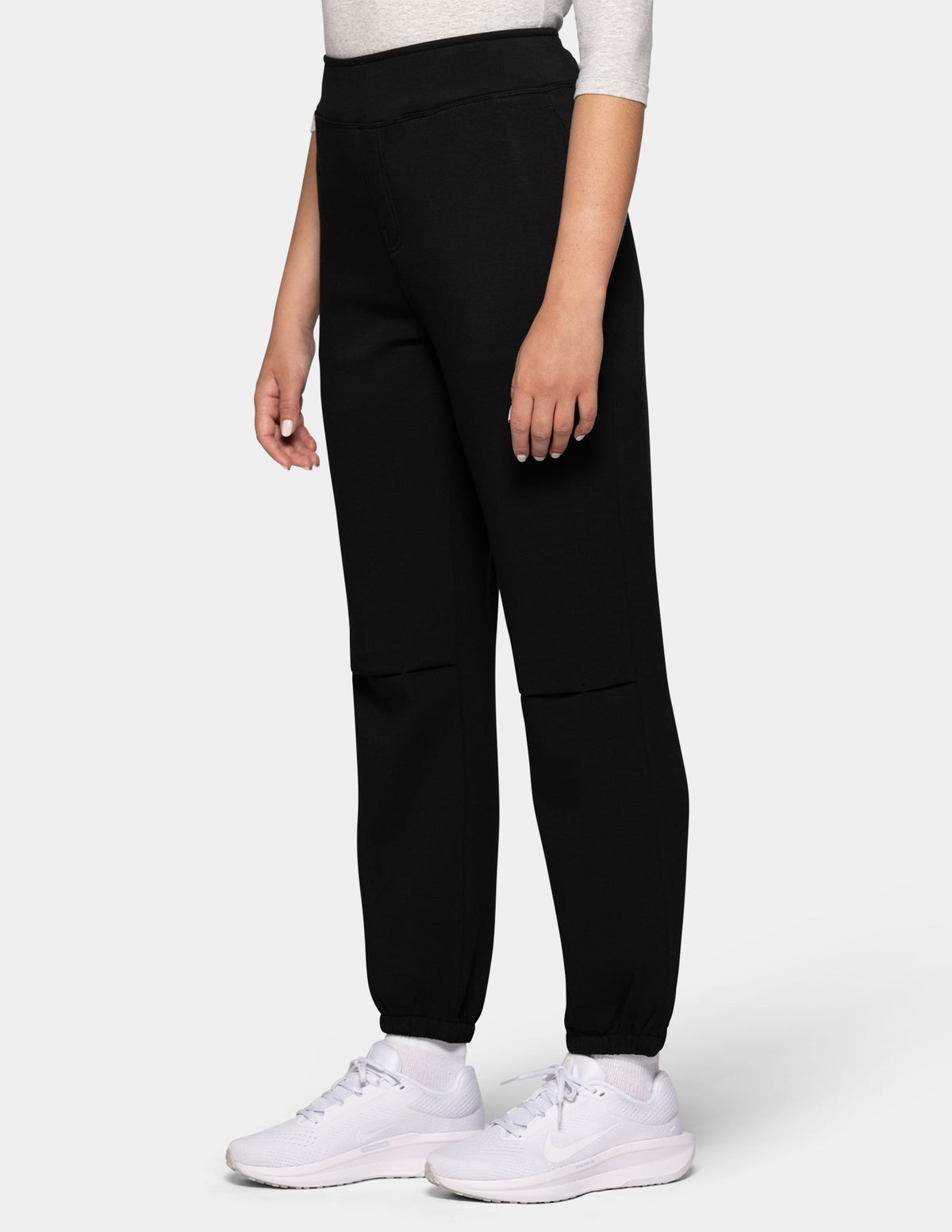 Jetset Jersey Hi-Rise Jogger - Black | Hue