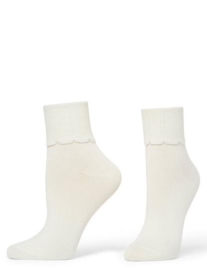 Tulip Border Anklet - Ivory | Hue