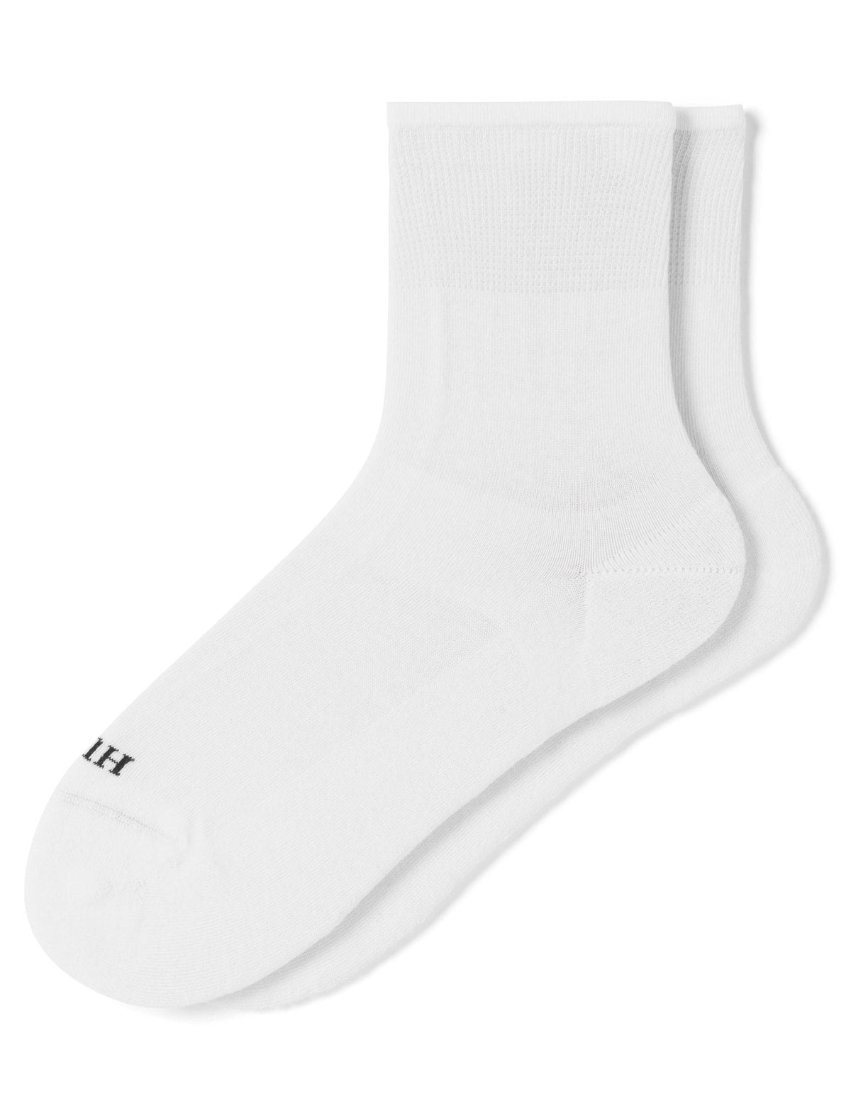 Sporty Shortie Sneaker Sock - White | Hue