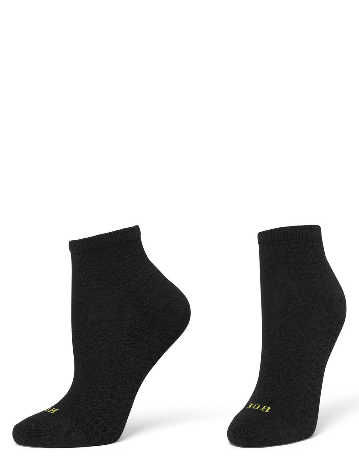 Air Cushion Quarter Top Socks 3 Pair Pack - Black | Hue