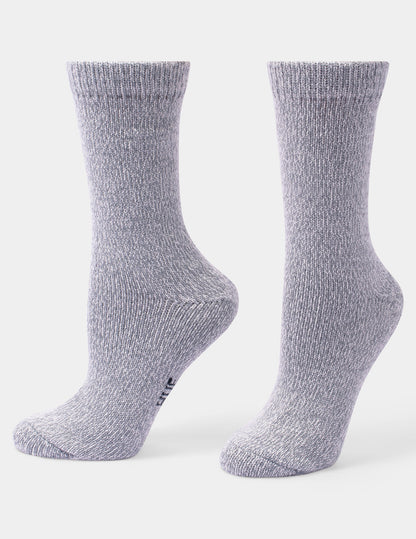 Geo Stripe Boot Sock 2 Pair Pack - Ivory | Hue