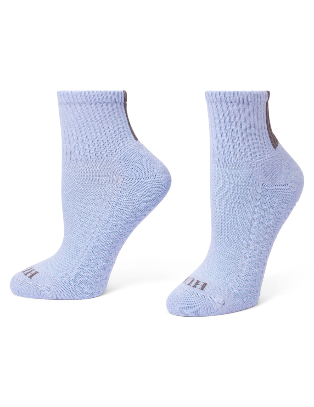 Air Cushion Mini Crew Top Socks 3 Pair Pack - Dusty Blue | Hue