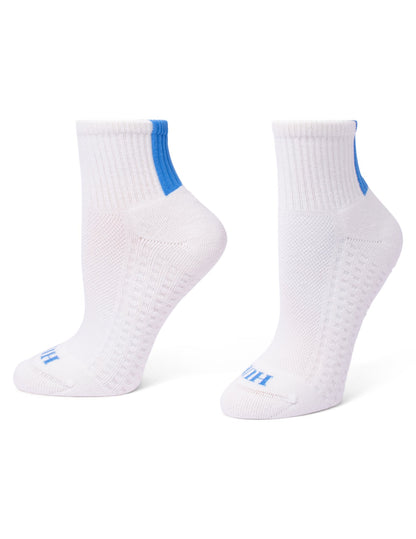 Air Cushion Mini Crew Top Socks 3 Pair Pack - Dusty Blue | Hue