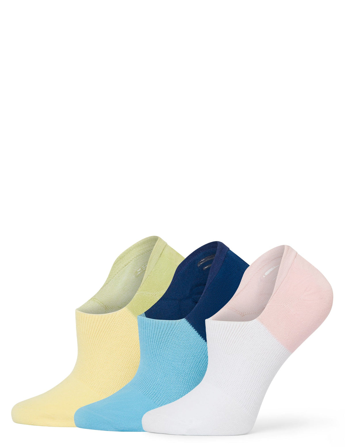 Cotton No Show Arch Hug Sock 3 Pair Pack - Color Block | Hue