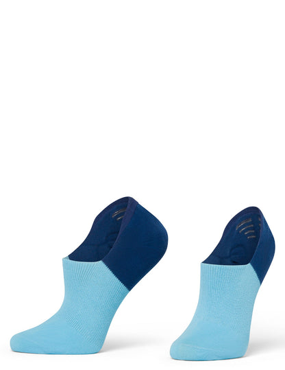 Cotton No Show Arch Hug Sock 3 Pair Pack - Color Block | Hue