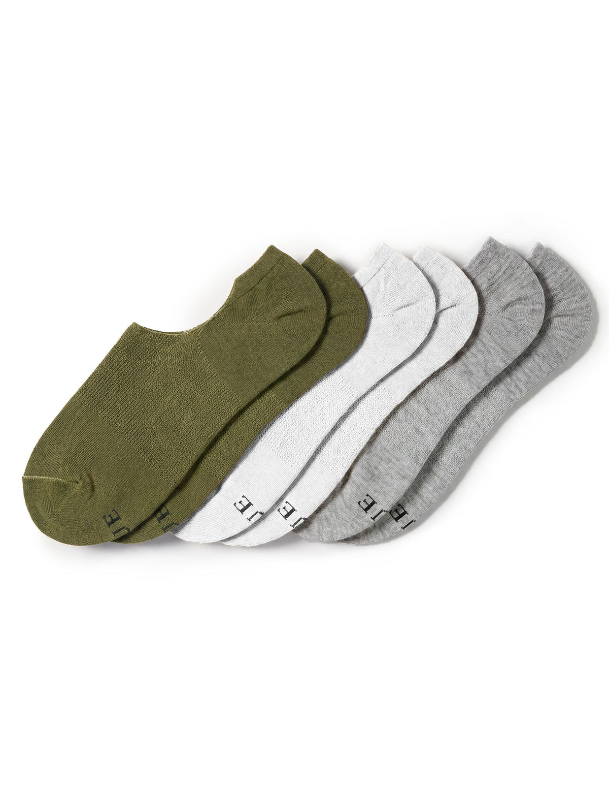Cotton No Show Arch Hug Sock 3 Pair Pack - Earthy | Hue