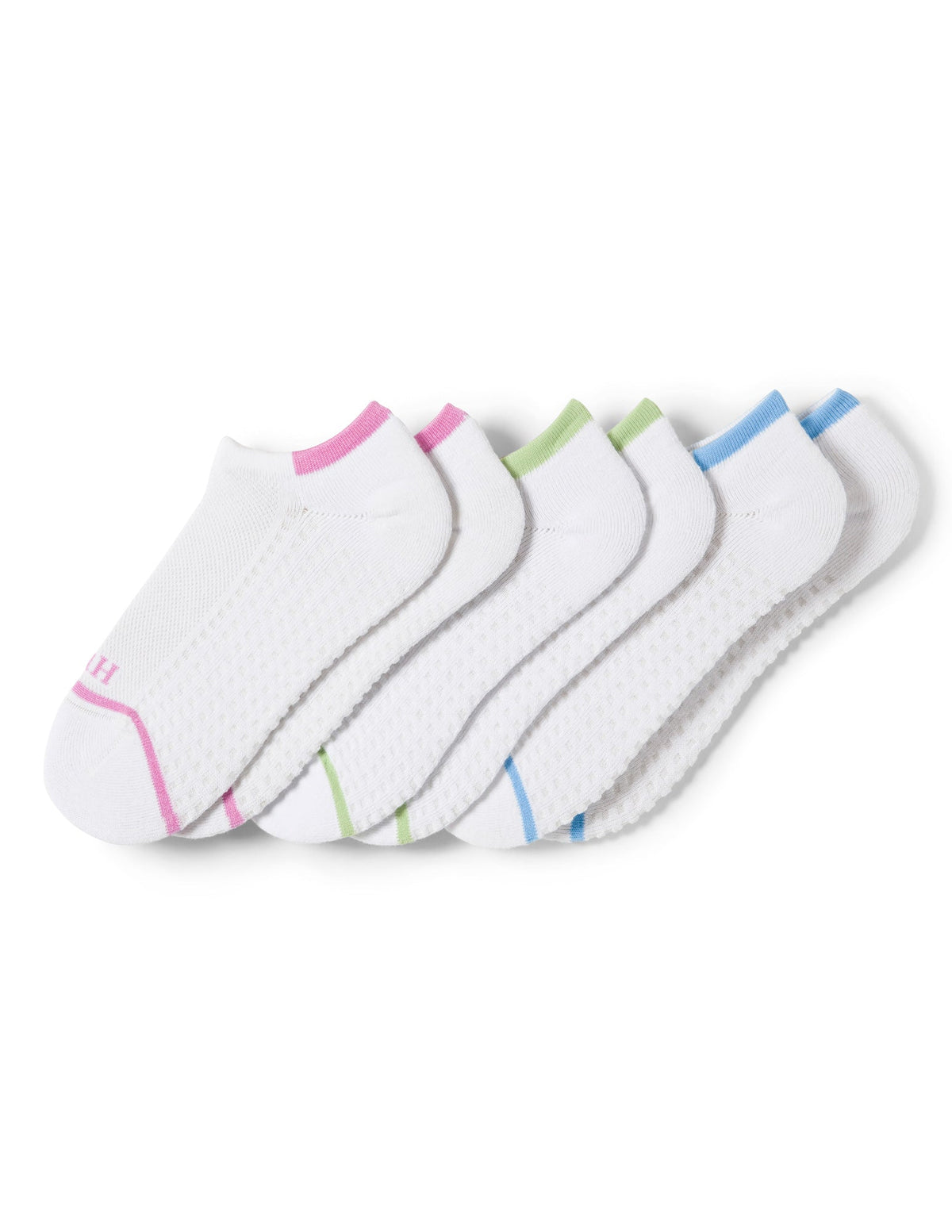 Air Cushion No Show Socks 3 Pair Pack - Tipped | Hue