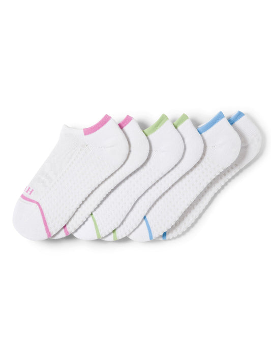 Air Cushion No Show Socks 3 Pair Pack - Tipped | Hue