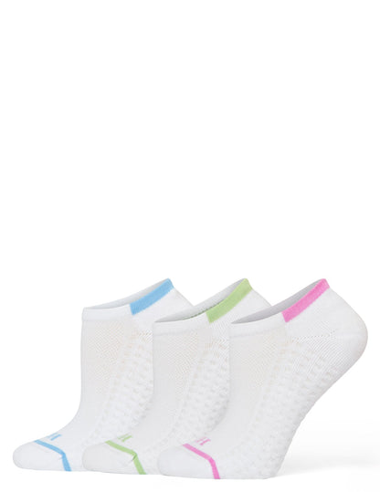 Air Cushion No Show Socks 3 Pair Pack - Tipped | Hue