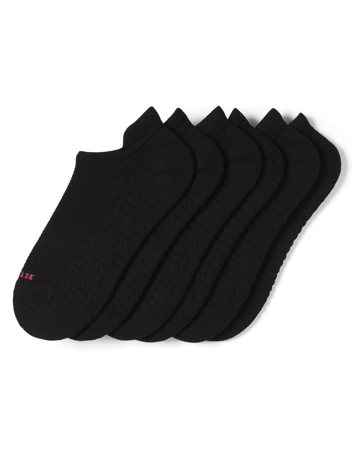Air Cushion Tab Back No Show Sock 3 Pair Pack - Black | Hue
