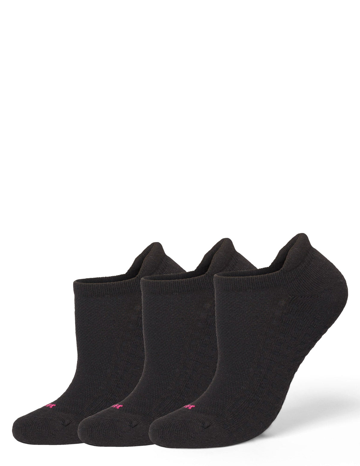 Air Cushion Tab Back No Show Sock 3 Pair Pack - Black | Hue