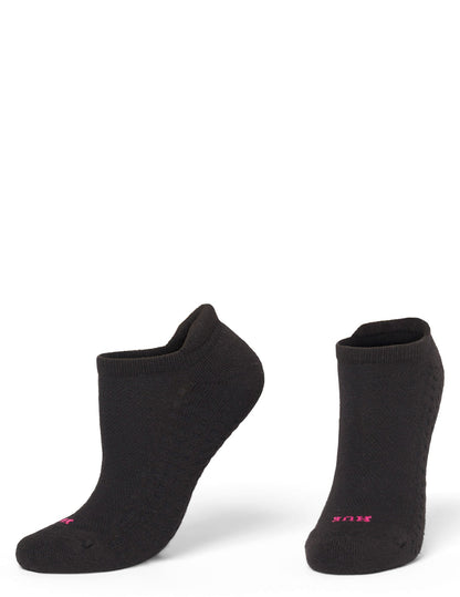 Air Cushion Tab Back No Show Sock 3 Pair Pack - Black | Hue