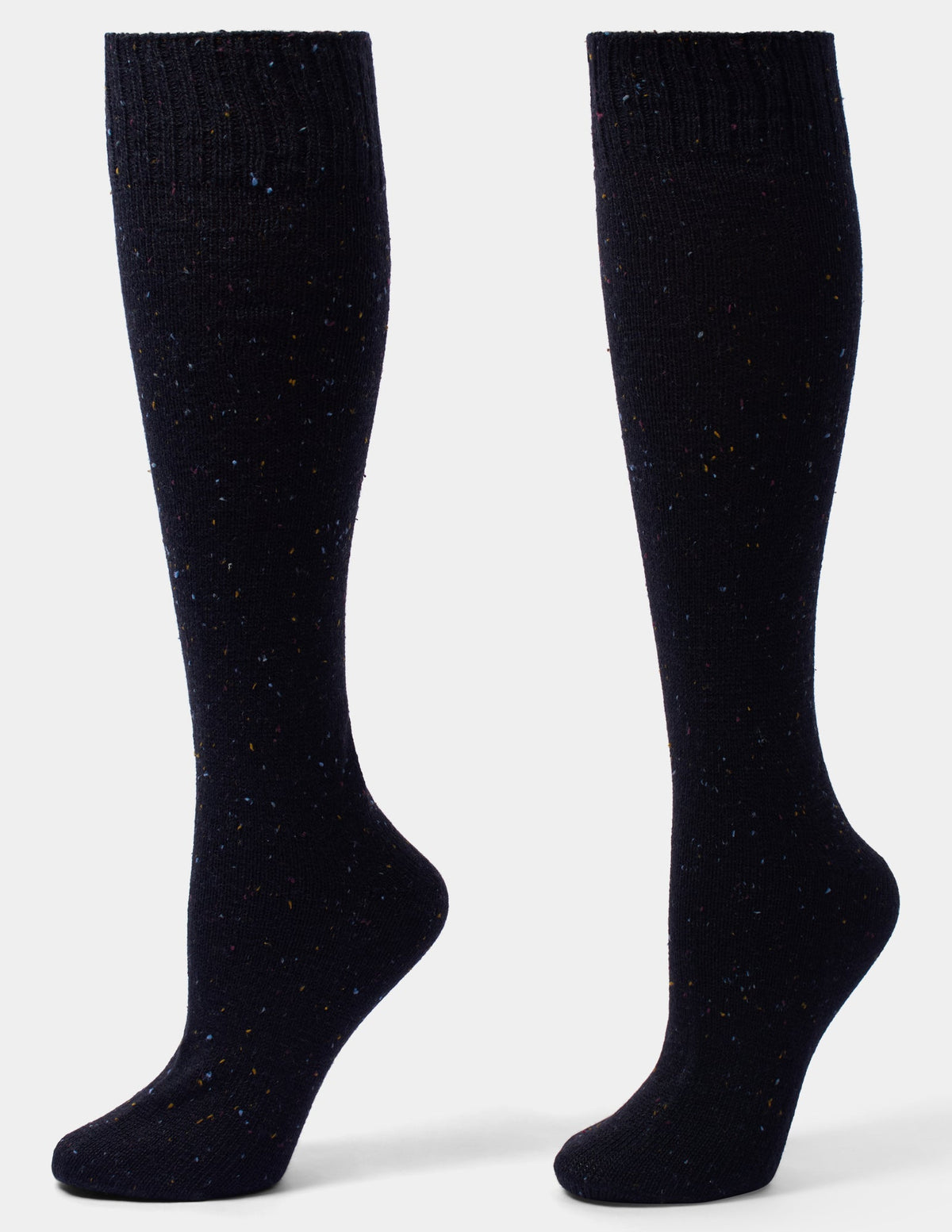 Tweed Knee Sock - Black | Hue